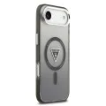 Калъф за iPhone 17 Air – с MagSafe – Guess (GUHMP17MHGTMLCGK) IML Gradient Triangle Logo – Черен