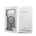 Калъф за iPhone 17 Air – с MagSafe – Guess (GUHMP17MHGTMLCGK) IML Gradient Triangle Logo – Черен