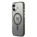 Калъф за iPhone 17 – с MagSafe – Guess (GUHMP17SHGTMLCGK) IML Gradient Triangle Logo – Черен
