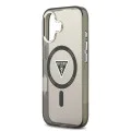 Калъф за iPhone 17 – с MagSafe – Guess (GUHMP17SHGTMLCGK) IML Gradient Triangle Logo – Черен