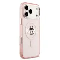 Калъф за iPhone 17 Pro Max – с MagSafe – Karl Lagerfeld (KLHMP17XHGCHGKBP) IML Choupette Sketch Logo – Розов