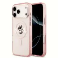 Калъф за iPhone 17 Pro Max – с MagSafe – Karl Lagerfeld (KLHMP17XHGCHGKBP) IML Choupette Sketch Logo – Розов