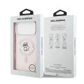 Калъф за iPhone 17 Pro – с MagSafe – Karl Lagerfeld (KLHMP17LHGCHGKBP) IML Choupette Sketch Logo – Розов
