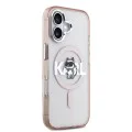 Калъф за iPhone 17 – с MagSafe – Karl Lagerfeld (KLHMP17SHGCHGKBP) IML Choupette Sketch Logo – Розов