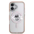 Калъф за iPhone 17 – с MagSafe – Karl Lagerfeld (KLHMP17SHGCHGKBP) IML Choupette Sketch Logo – Розов