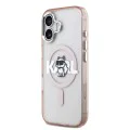 Калъф за iPhone 17 – с MagSafe – Karl Lagerfeld (KLHMP17SHGCHGKBP) IML Choupette Sketch Logo – Розов