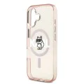 Калъф за iPhone 17 – с MagSafe – Karl Lagerfeld (KLHMP17SHGCHGKBP) IML Choupette Sketch Logo – Розов