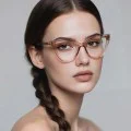 Очила с филтър за синя светлина – Techsuit Reflex PC (2279) – Дамски, котешко око, TR90 + метал – Черни
