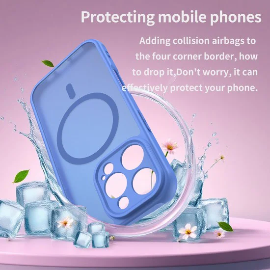 Калъф за iPhone 16 Pro - Techsuit - HaloFrost II MagSafe - Небесно Син