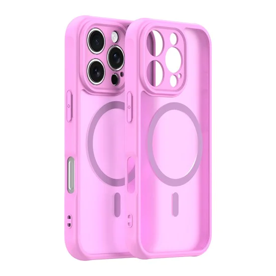 Калъф за iPhone 16 Pro - Techsuit - HaloFrost II MagSafe - Розов