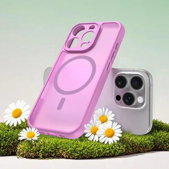 Калъф за iPhone 16 Pro - Techsuit - HaloFrost II MagSafe - Розов