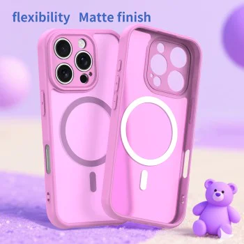Калъф за iPhone 16 Pro - Techsuit - HaloFrost II MagSafe - Розов