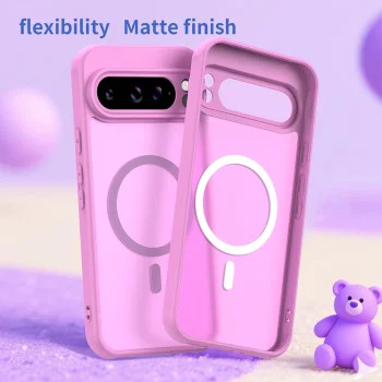 Калъф за Google Pixel 10 Pro - Techsuit - HaloFrost II MagSafe - Розов