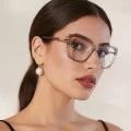 Очила с филтър за синя светлина – Techsuit Reflex PC (2273) – Дамски, oversized, TR90 + метал – Черни