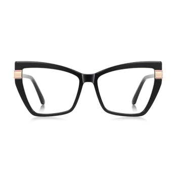 Очила с филтър за синя светлина – Techsuit Reflex PC (2269) – Дамски, oversized, TR90 + метал – Черни