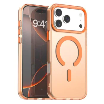 Калъф MagSafe – iPhone 17 Pro – Techsuit CandyCase – Оранжев