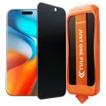 Протектор за iPhone 17 Air - Torras - GlassGo Install Master Privacy - Черен