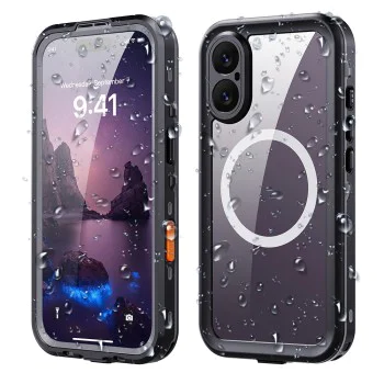 Калъф за iPhone 17 - ShellBox - Водоустойчив калъф IP68 - Черен