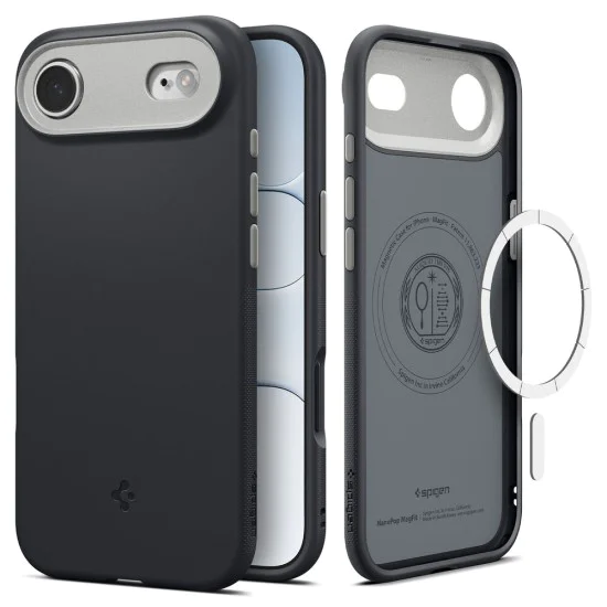 Калъф за iPhone 17 Air - Spigen - Caseology Nano Pop MagSafe - Черен