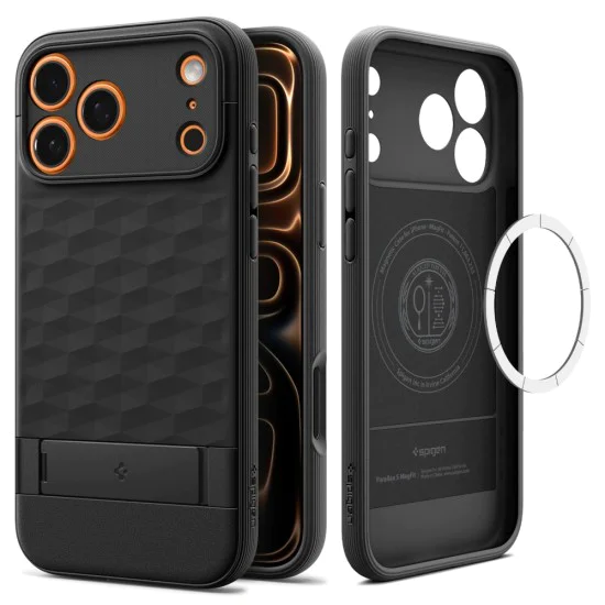 Калъф за iPhone 17 Pro - Spigen - Caseology Parallax S MagSafe - Матово Черен