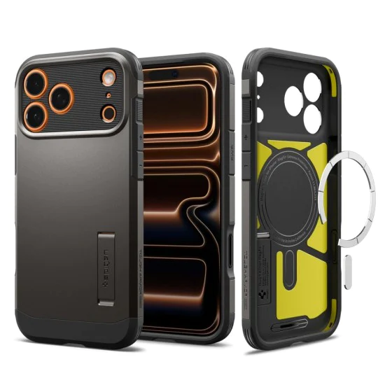 Калъф за iPhone 17 Pro Max - Spigen - Tough Armor T MagSafe - Gunmetal