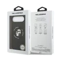 Калъф за iPhone 17 Air - Karl Lagerfeld - Силиконов пръстен MagSafe (KLHMP17MSCMKCRHK) - Черен