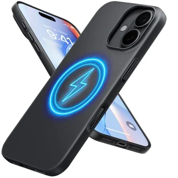 Калъф за iPhone 17 - Torras - SlimFit MagSafe Series - Черен