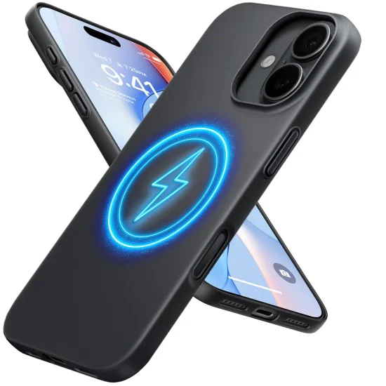 Калъф за iPhone 17 - Torras - SlimFit MagSafe Series - Черен