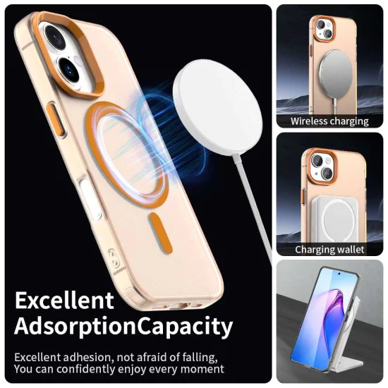 Калъф с MagSafe – Techsuit CandyCase – iPhone 17 Pro Max – Оранжев