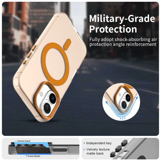 Калъф с MagSafe – Techsuit CandyCase – iPhone 17 Pro Max – Оранжев
