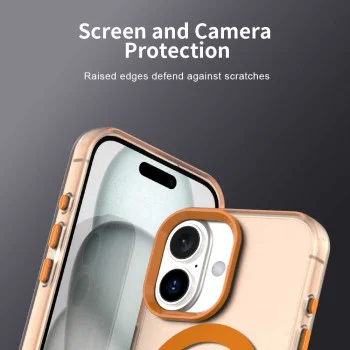 Калъф MagSafe – iPhone 17 Pro – Techsuit CandyCase – Оранжев