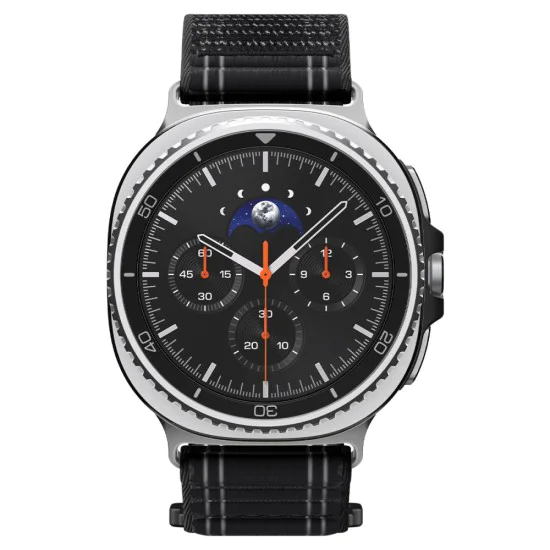 Каишка Spigen WBF0 – Samsung Galaxy Watch8 40/44mm / Watch8 Classic – Черна