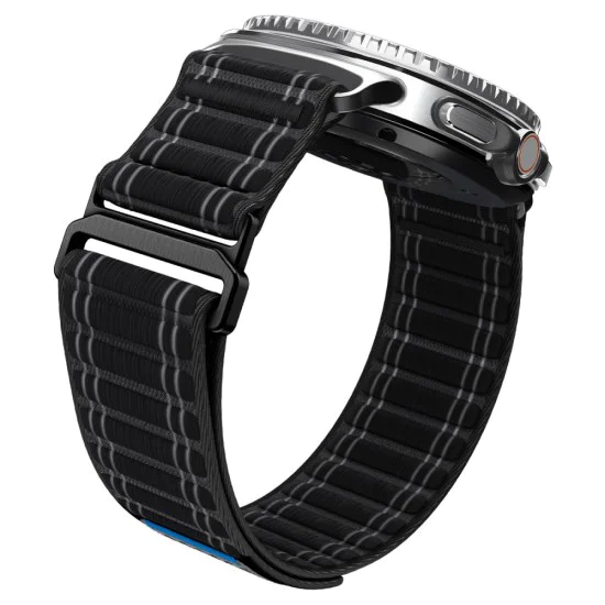 Каишка Spigen WBF0 – Samsung Galaxy Watch8 40/44mm / Watch8 Classic – Черна