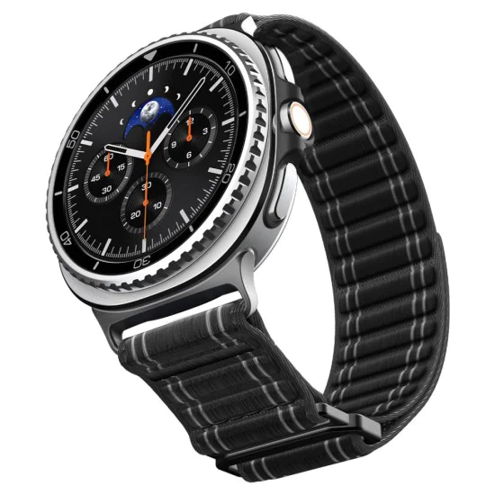 Каишка Spigen WBF0 – Samsung Galaxy Watch8 40/44mm / Watch8 Classic – Черна