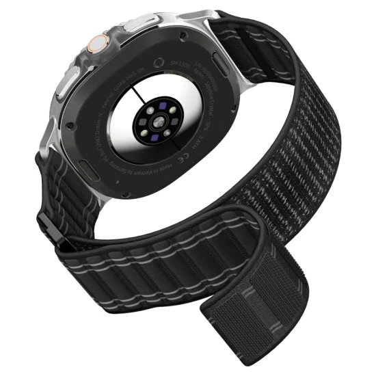 Каишка Spigen WBF0 – Samsung Galaxy Watch8 40/44mm / Watch8 Classic – Черна