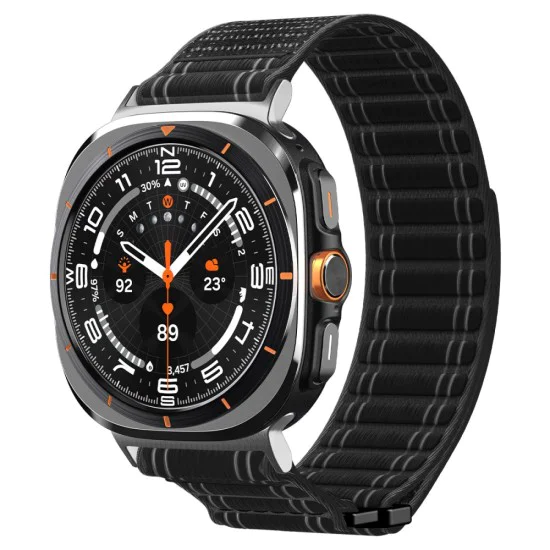 Каишка Spigen WBF0 – Samsung Galaxy Watch Ultra 47mm – Черна