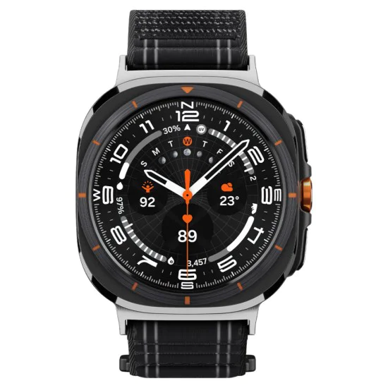 Каишка Spigen WBF0 – Samsung Galaxy Watch Ultra 47mm – Черна