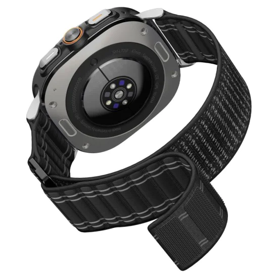 Каишка Spigen WBF0 – Samsung Galaxy Watch Ultra 47mm – Черна