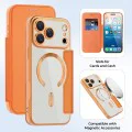 Калъф за iPhone 17 Pro Max - Techsuit - SmartMag Book Case - Оранжев