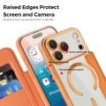 Калъф за iPhone 17 Pro Max - Techsuit - SmartMag Book Case - Оранжев