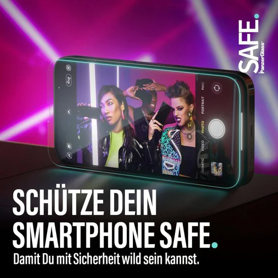 PanzerGlass® - SAFE. Ултраширок протектор за екран с EasyAligner - iPhone 17 Air - Прозрачен