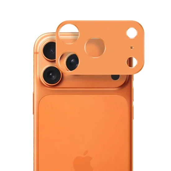 Протектор за камера – Techsuit Full Camera Glass – iPhone 17 Pro – Оранжев
