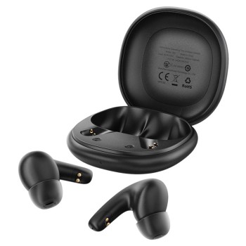 Acefast - Безжични слушалки (W3) - Bluetooth V5.4, Активно намаляване на шума, 4 микрофона, ANC + ENC, IPX4, 350mAh - Черни