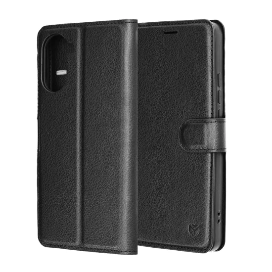 Калъф за OnePlus Nord CE5 - Techsuit - Leather Folio - Черен