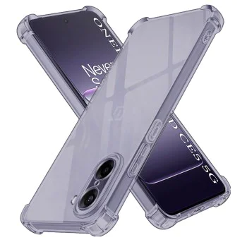 Калъф за OnePlus Nord CE5 - Techsuit - Удароустойчив Clear Silicone - Опушено Черен