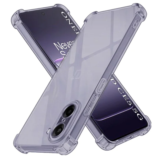 Калъф за OnePlus Nord CE5 - Techsuit - Удароустойчив Clear Silicone - Опушено Черен