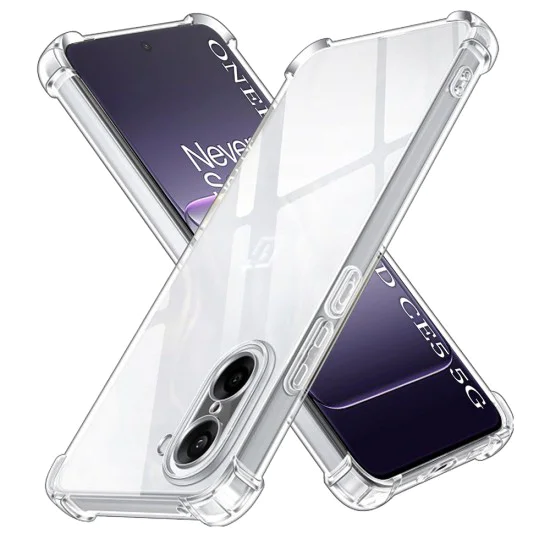 Калъф за OnePlus Nord CE5 - Techsuit - Удароустойчив Clear Silicone - Прозрачен