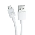 3mk - Кабел за данни Hyper - USB-A към Micro-USB, 5V, 2.4A, 1.2 м - Бял