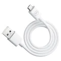 3mk - Кабел за данни Hyper - USB-A към Micro-USB, 5V, 2.4A, 1.2 м - Бял