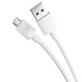 3mk - Кабел за данни Hyper - USB-A към Micro-USB, 5V, 2.4A, 1.2 м - Бял